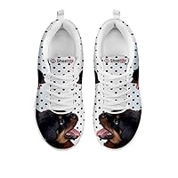 Kid's Sneakers - All Dog Print Kid's Casual Running Shoes (Choose Your Breed) (12 (Child), Rottweiler)