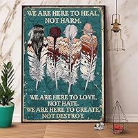 Educational Puzzles Native American We are Here to Heal Not Harms Halloween Wooden Puzzles Jigsaw Puzzles Family Challenge Puzzle for Kids and Adult Birthdays Gifts Props 300 Piece