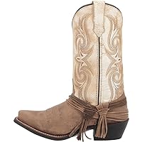 Laredo Womens Myra Square Toe Dress Boots Mid Calf Low Heel 1-2