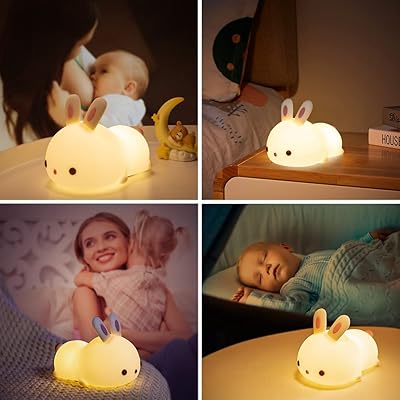 Mubarek Unicorn Night Light for Kids Lamp,16 Colors Kids Night Light Cute  Lamp, Silicone Rechargeble Baby Night Light, Kawaii Unicorn Kids Night