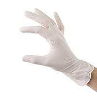 Disposable Latex Gloves Powder Free Cleaning Gloves and Foodservice Gloves. Size Large Pack of 100CT