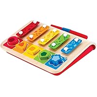 Hape E0334 Shape Sorter Xylophone and Piano - Wooden Instrument Toy