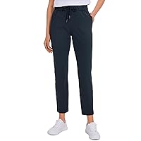 CRZ YOGA Womens 4-Way Stretch Ankle Golf Pants - 7/8 Dress Work Pants Pockets Athletic Travel Casual Lounge Workout