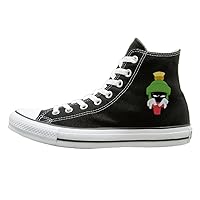 Laotan Unisex Marvin The Angry Martian Cartoon Role High Top Sneakers Canvas Shoes Cool Sport Shoes Fashion 35 Black