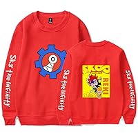 SK8 Unlimited Skateboard Youth Personality Fun Printed Round Neck Sweater no Pocket Pullover