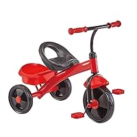 Tricycle Children Bicycle Portable Kids Toy Car Portable Seat Baby Birthday Present 3 Color Options (Color : Blue) (Color : Red)