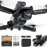 4K Dual Camera Foldable RC Drone for Kids - Easy-to-Fly Indoor Flying Toy with Headless Mode, Auto Hovering, 3D Flips, Five-sided obstacle avoidance， and Real-Time Video Transmission - Perfect Indoor Flying Toys/Gift for Boys and Girls