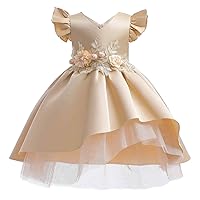 Girls Dress New Children's Clothing Girl Flower Girl Dress Princess Dress Children's Piano Tight Dress for Girls