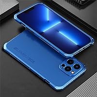 Aluminum Metal case for iPhone 14 12 13 11 Pro Max Shockproof Back Cover for iPhone 13 12 Pro XS MAX XR 6 7 8 Plus,Blue,for iphone14ProMax