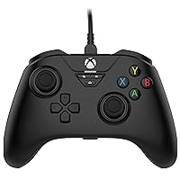 Snakebyte Wired Video Game Controller - Xbox Series X|S, Xbox One & PC - Officially Licensed –Gamepad Base X - Hall Effect Sensors for Precision Joysticks/Triggers – 3.5mm Audio Jack - Black