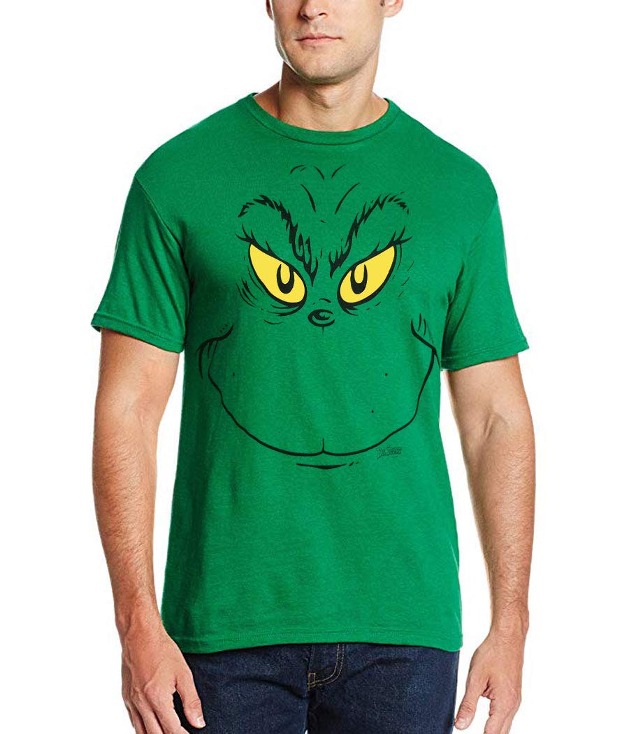 Dr. Seuss Grinch Face Adult T-Shirt