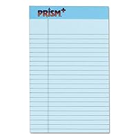 TOPS Prism Plus 100% Recycled Legal Pad, 5 x 8 Inches, Perforated, Blue, Narrow Rule, 50 Sheets per Pad, 12 Pads per Pack (63020)