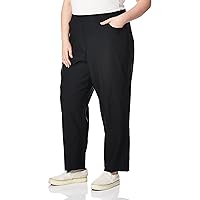 Alfred Dunner womens Allure Slimming Plus Size Short Stretch - Modern Fit Pants, Black, 22 US