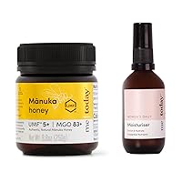 Manuka Honey UMF 5+ (250g) and Women's Daily Face Moisturiser (50ml) Bundle Gift Set, from New Zealand