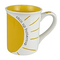 Enesco Our Name is Mud Chin Up Buttercup Coffee Mug, 16 Ounce, Multicolor
