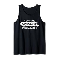 Grandpa Fathers Est. 2023 Expect Baby Men Wife Daughter Tank Top