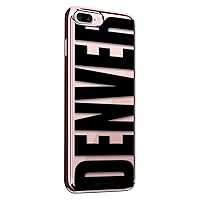 BLACK BOLD DENVER | Luxendary Chrome Series designer case for iPhone 8/7 Plus in Rose Gold trim