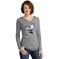 Steamboat Willie Timeless Classic Womens Long Sleeve Lightweight Hoodie