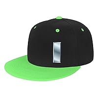 Us-O2 Insignia Snapback Hat Flat Bill Hat Baseball Cap for Men Women Flat Brim Hats