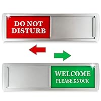 Do Not Disturb Door Hanger Sign - Meeting in Progress Door Sign Sukh Green and Red Ideal for Therapy, Sleeping, Session in Progress,Spa Treatment, 6.88 X 1.96 inches Door Sign 1 Pack Christmas Gift