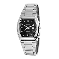 BERNY Fashion Quartz Mens Watch,Waterproof Mens Watches with Tonneau Shaped Dial and Wear-Resistant Tungsten Steel Strap