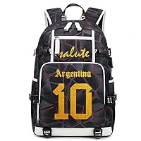 Soccer Player LM Individualized Laser Mechanical Laptop Multifunction Backpack Travel Daypack Fans Bag