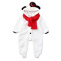 Baby Girl Boy Snowsuit Hooded Jacket Zipper Solid Long Sleeve Bodysuit Outfit Hooded Footie Bear Snow Suits Outwear