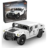 Humvee SUV Car Building Kit – Authorized Car Model Set – 1:12 Simulated Build Vehicle – 1380 pcs Blocks – STEM Bricks Toys for 8+ Age Kids & Adults – for Boys, Hobbyist, Collector