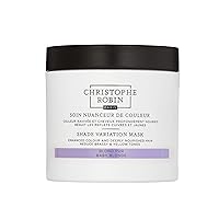 Christophe Robin Shade Variation Mask - Purple Hair Treatment for Neutralizing Brassy and Yellow Tones - Baby blonde 250ml