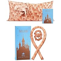 Disney x Kitsch Satin Pillowcase (King, Princess Party) & Disney x Kitsch Satin Heatless Curling Set with Discount