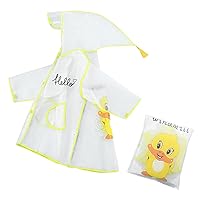 Rain Suit Toddler Boy Rain Jacket Raincoats for Kids, Reusable Rain Ponchos with Hood Rain Coats for Boys and Girls