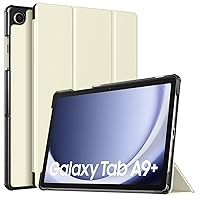 TiMOVO Case for Samsung Galaxy Tab A9+/A9 Plus 11 Inch 2023, Slim Lightweight Stand Hard Back Shell Protective Cover for All-New Galaxy Tab A9+ Tablet SM-X210/X216/X218, Cream White