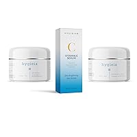 Hygieia + Youthful Skin Bundle for Wrinkle Reduction: 2% Retinol Cream (4oz), Hyaluronic Acid Cream (4oz), and Vitamin C Serum (30ml)