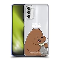 Head Case Designs Officially Licensed We Bare Bears Grizzly Character Art Soft Gel Case Compatible with Motorola Moto G52