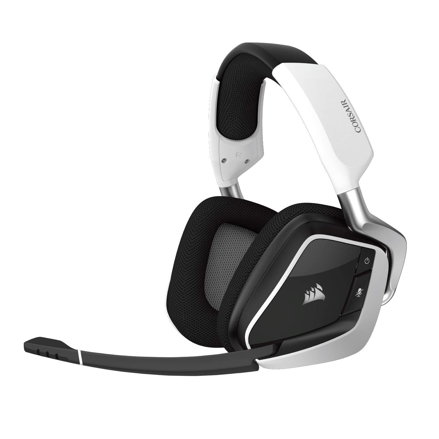CORSAIR Void PRO RGB Wireless Gaming Headset - Dolby 7.1 Surround Sound Headphones for PC - Discord Certified - 50mm Drivers - White
