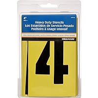 Hillman 839726 Letter and Number Stencil Pack, 4