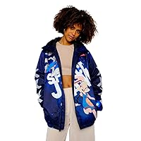 Members Only Women's Spacejam Galaxy Midweight Oversized Jacket