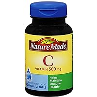 Vitamin C 500 mg Liquid Softgels 60 Soft Gels (Pack of 4)