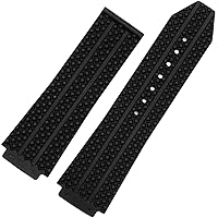 Black Silicone Rubber Watchband 25x19mm 25x17mm for Hublot strap for Big Bang Watch Band Butterfly Buckle Bracelet logo tools