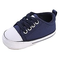 Walking Shoe Toddlers Spring and Summer Children Infant Toddler Shoes Boys and Girls Sports Shoes Flat Bottom Light Lace Up Canvas Casual Style Baby Shoes 5c Boys