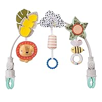 Taf Toys Savannah Adventures Arch. Ideal for Infant and Toddlers, Fits Stroller, Pram and Car Seat, Activity Arch with Fascinating Toys, Stimulates Baby’s Senses and Motor Skills Development