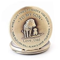 to My Son - Pocket Watch Gift for Son - Pocket Watch Gifts for Son from Mom & Dad for Christmas, Valentines Day, Birthday