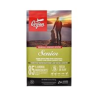 ORIJEN Senior Dry Dog Food, Grain Free Dry Dog Food for Senior Dogs, Fresh or Raw Ingredients, 23.5lb