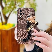 Lulumi-Phone Case for Oppo A93S 5G, Black Pearl Pendant Soft case Protective case Skin-Friendly Feel Silicone Cartoon Cute Phone case Dirt-Resistant Bear Bracelet Anti-Knock