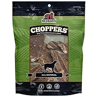 Redbarn Choppers Beef Lung Dog Chews, Natural, Made in USA, High-Protein Low-Fat, Grain-Free, Single Ingredient for All Dog Sizes(Pack of 8)
