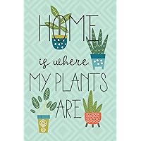 Home Is Where My Plants Are: A House Plant Care Book to Record and Track Watering, Fertilizing, Care Tips and More! A Great Indoor Gardener Gift for Women!