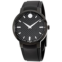 Movado 0606849 42mm Stainless Steel Case Black Rubber Anti-Reflective Sapphire Men's Watch