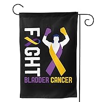 Bladder Cancer Awareness Garden Flag Double-Sided Printing Decorative Yard Banner Holiday Party Outdoor Decoration Home Decor Sign Farmhouse 12.5