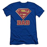 Super Dad Shirt Superman Shield Slim Fit T-Shirt