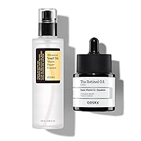 COSRX Skin Cycling Routine - Snail Mucin 96% Essence + Retinol 0.5 Oil, Recovery Set for Face and Neck, Fine Lines Spot Treatment, Repair Oil for Face